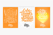 6 Hand drawn Thanksgiving card, a Card Template by Tumana_Net (Thumbnail 3 of 3)