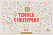 Tender Christmas Kit, a Seasonal Illustration by miumiu (Thumbnail 1 of 15)