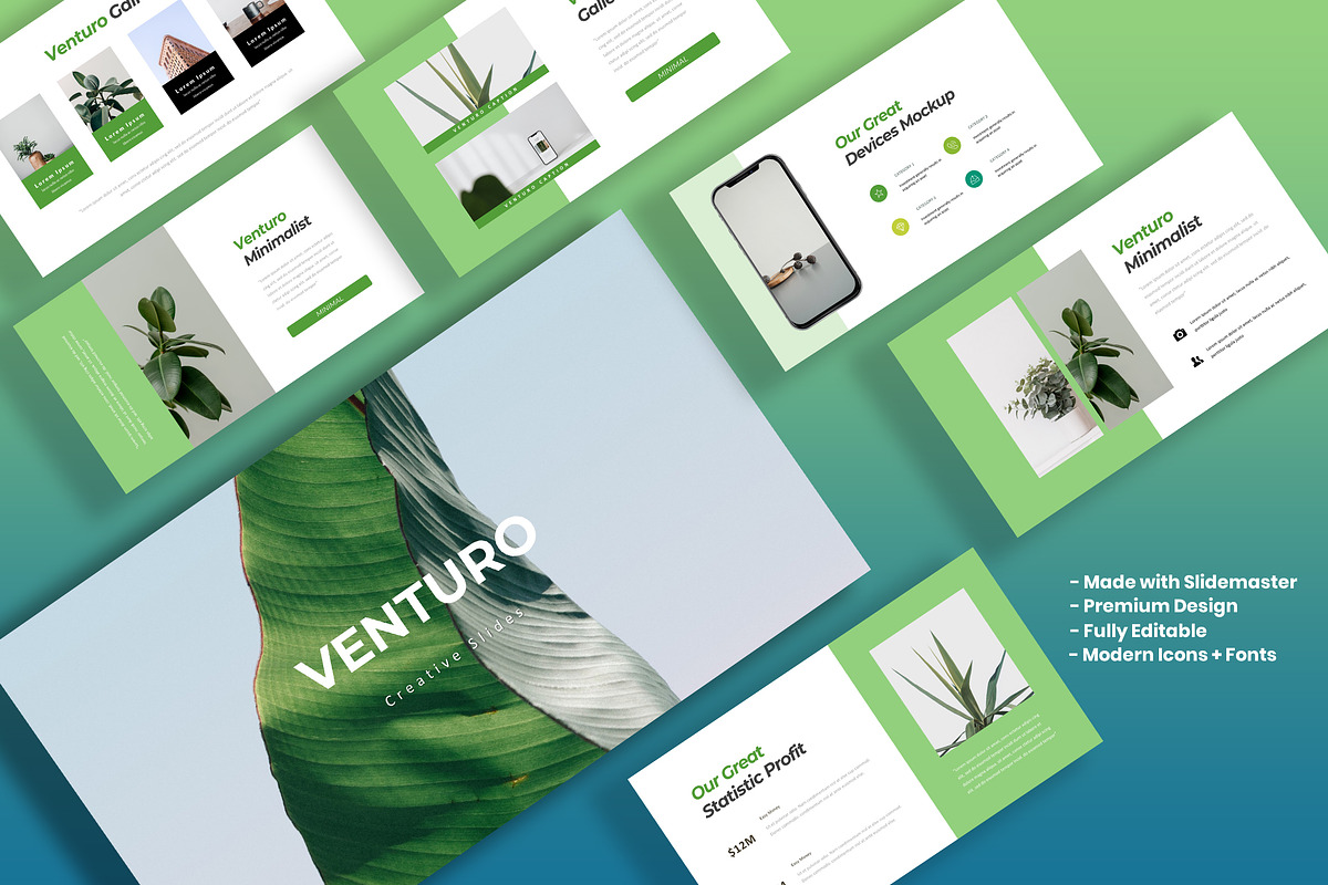 Venturo - Keynote Template, a Presentation Template by AQR Studio