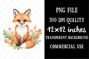 Watercolor Forest Woodland Clipart, an Illustration by Designking (Thumbnail 4 of 5)