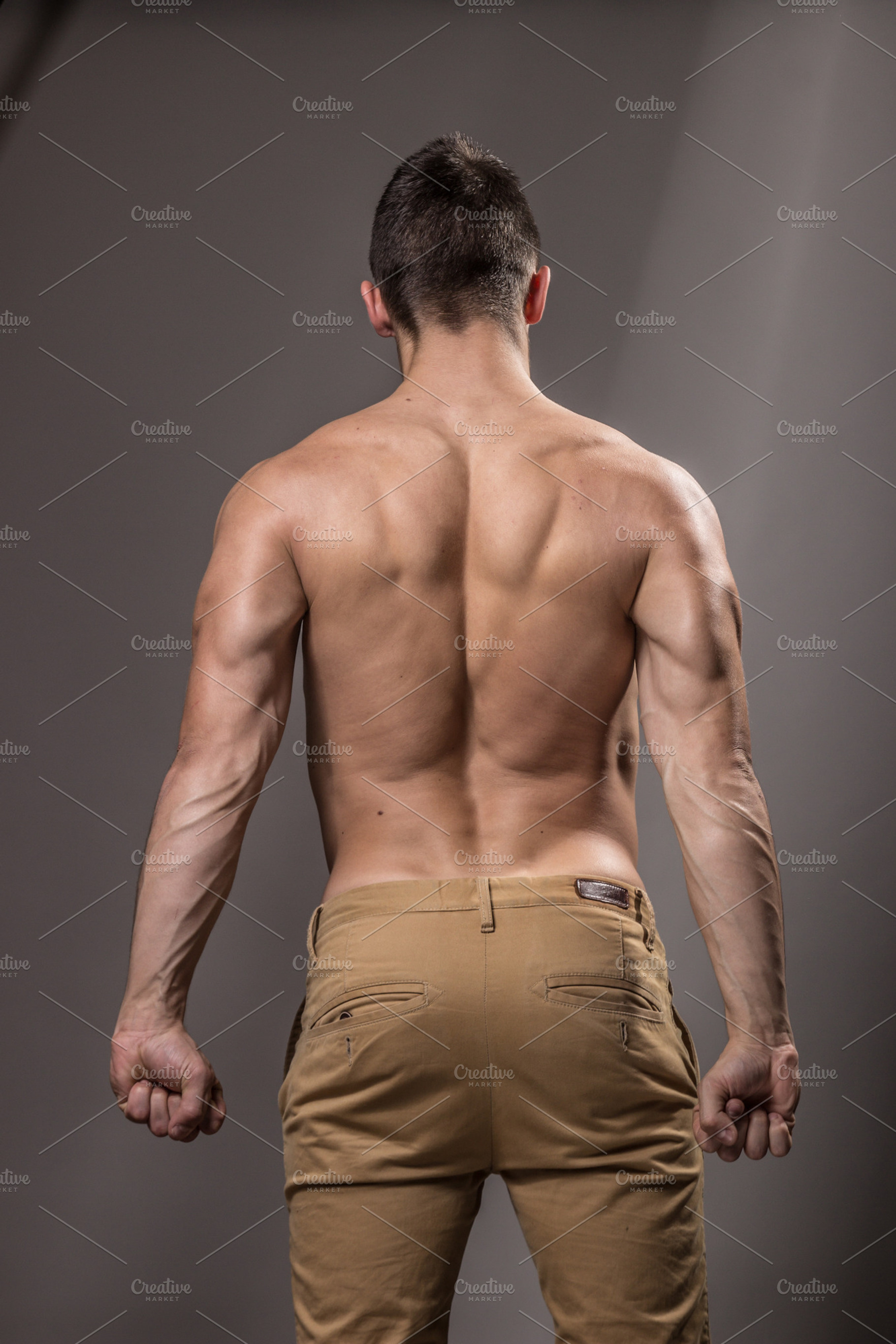 Bodybuilder back rear view muscles, a Sports & Recreation Photo by HD92