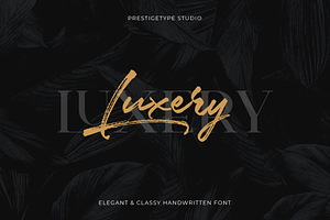Luxery Classy Handwritten Font