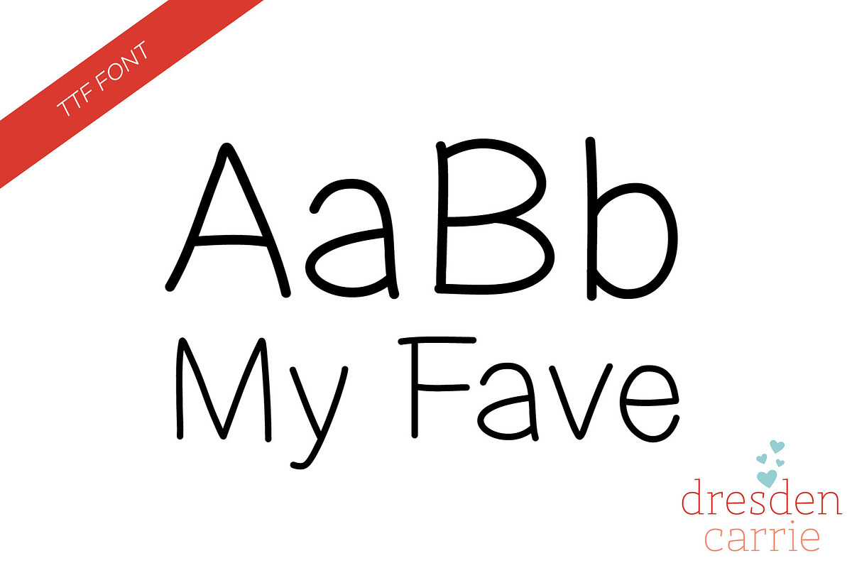 My Fave Hand-Drawn Font