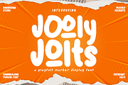 Jooly Jolt Playful Marker Display, a Handwritten Font by dansdesign (Thumbnail 1 of 12)