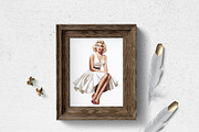 Pin Up Girl Clip Art Sublimation 28, an Illustration by Manifesto Design Gallery (Thumbnail 4 of 5)