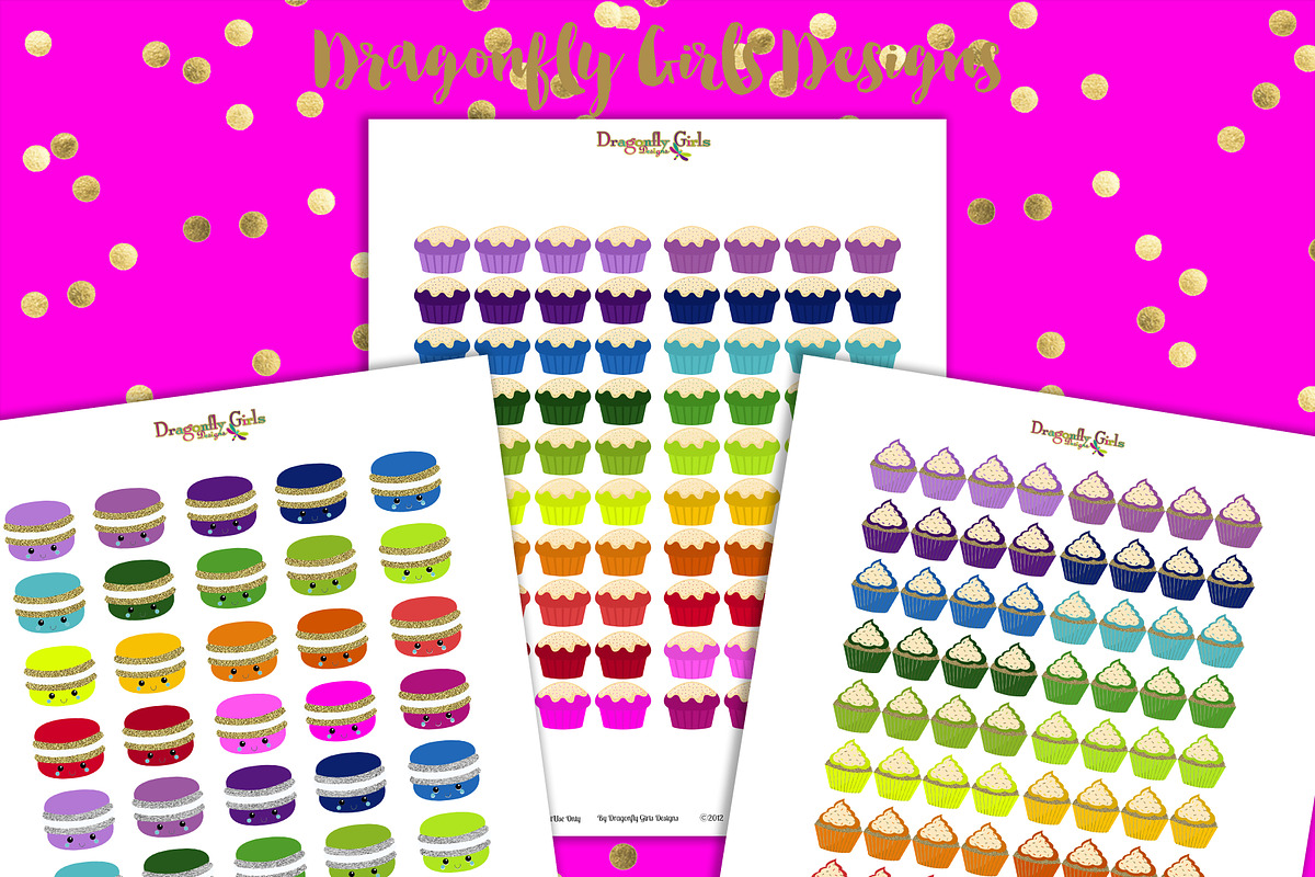 80 Page Rainbow Printable Stickers, a Graphic by Dragonfly Girls Designs (Photo 9 of 9)