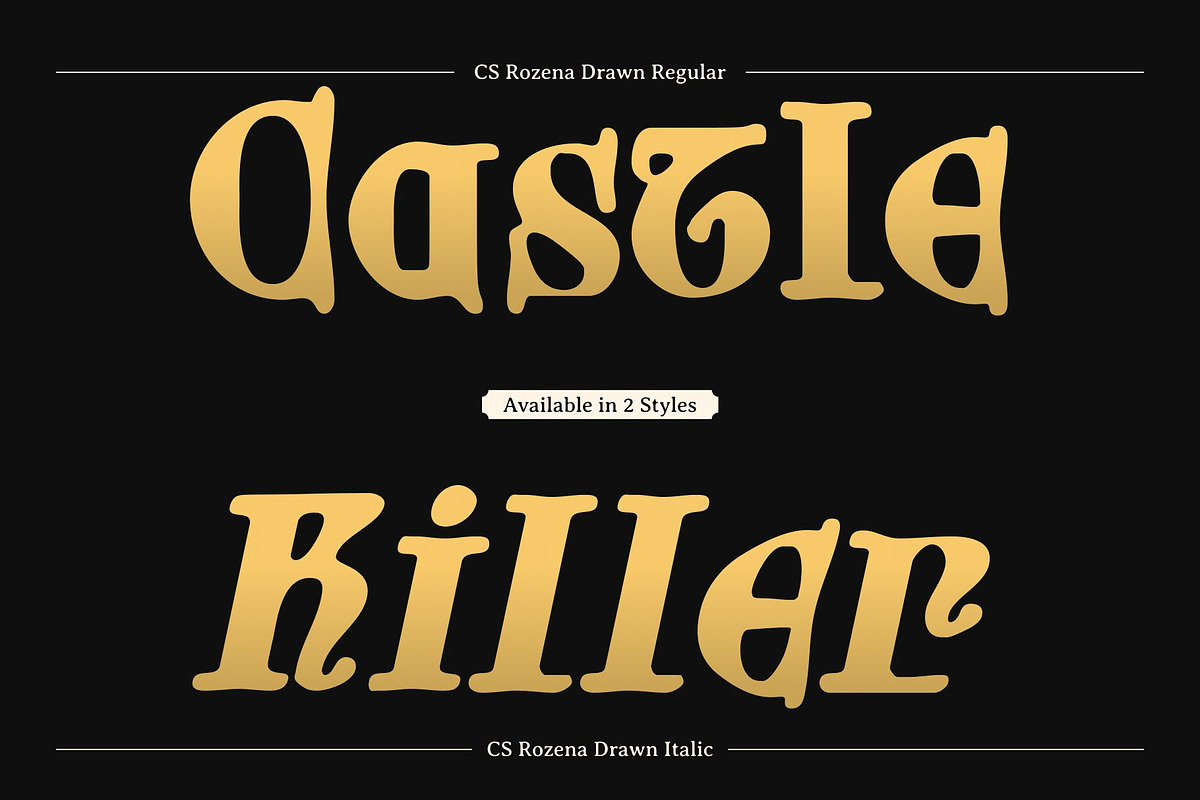 CS Rozena Drawn, a Sans Serif Font by Craft Supply Co. (Photo 3 of 8)