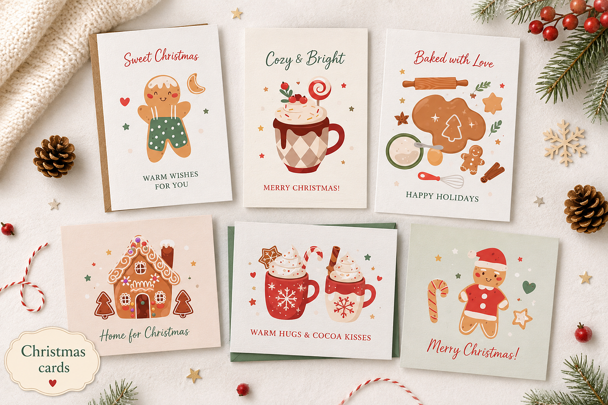 Christmas Sweets Illustrations, a Seasonal Illustration by Anna Studio (Photo 2 of 12)