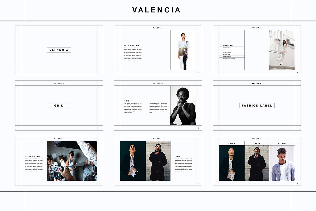 Valencia Fashion Template, a Presentation Template by Marissen (Photo 1 of 4)