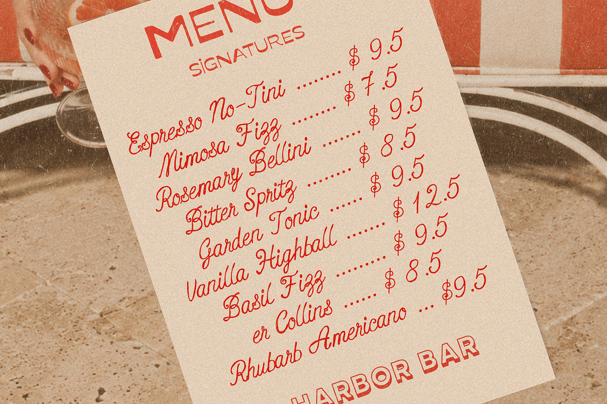Handwritten Retro Sign Painter Font, a Handwritten Font by Laras Wonderland (Photo 12 of 17)