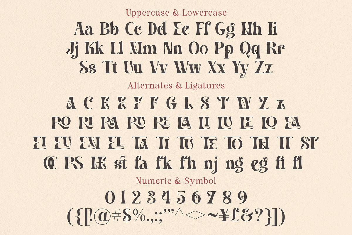 Rostema - Unique Display Typeface, a Serif Font by RagamKata (Photo 11 of 11)