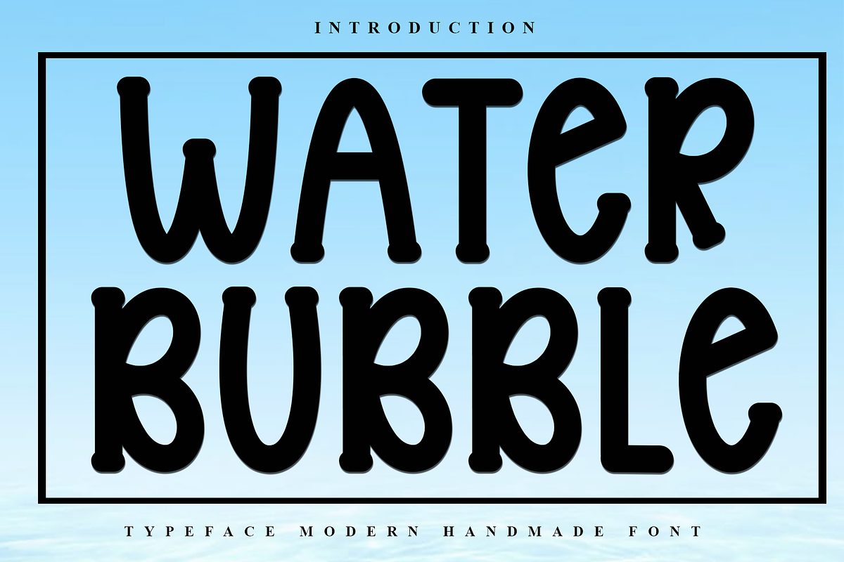 Water Bubble (2), a Script Font by FreshTypeINK (Photo 1 of 8)