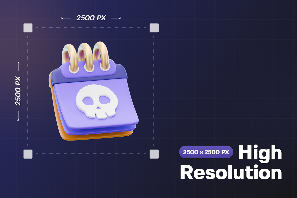 Halloween Icon 3D Pack, an Object 3D Model by Haps Space (Photo 2 of 5)