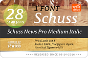 SchussNewsProMedIta No. 28 (1 Font), a Serif Font by typic schuss (Thumbnail 2 of 6)