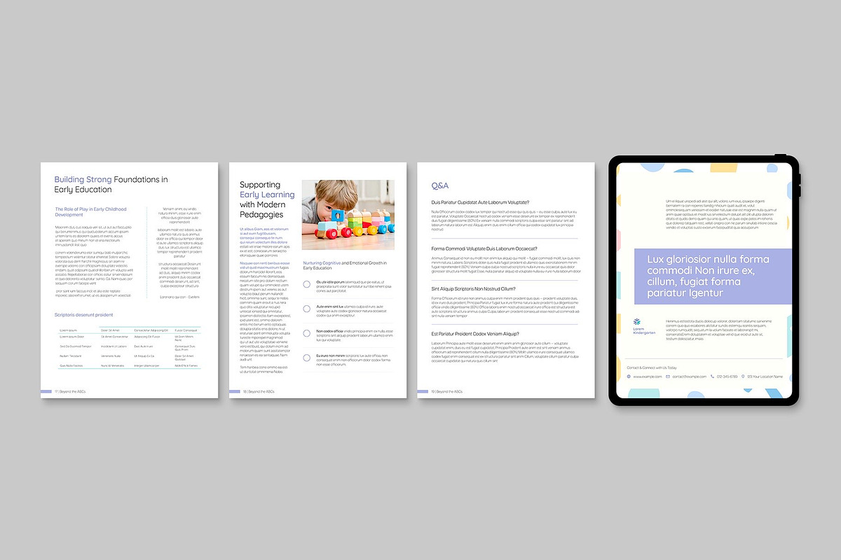 Kindergarten Digital Brochure, a Brochure Template by BrandPacks (Photo 4 of 6)