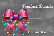 Christmas Bow Sublimation Clipart, a Seasonal Illustration by Craft Nest (Thumbnail 3 of 5)