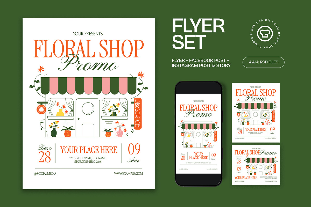 Floral Shop Promo Flyer