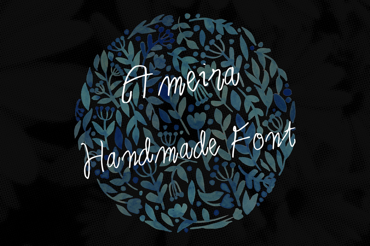 Ameira hand drawn font