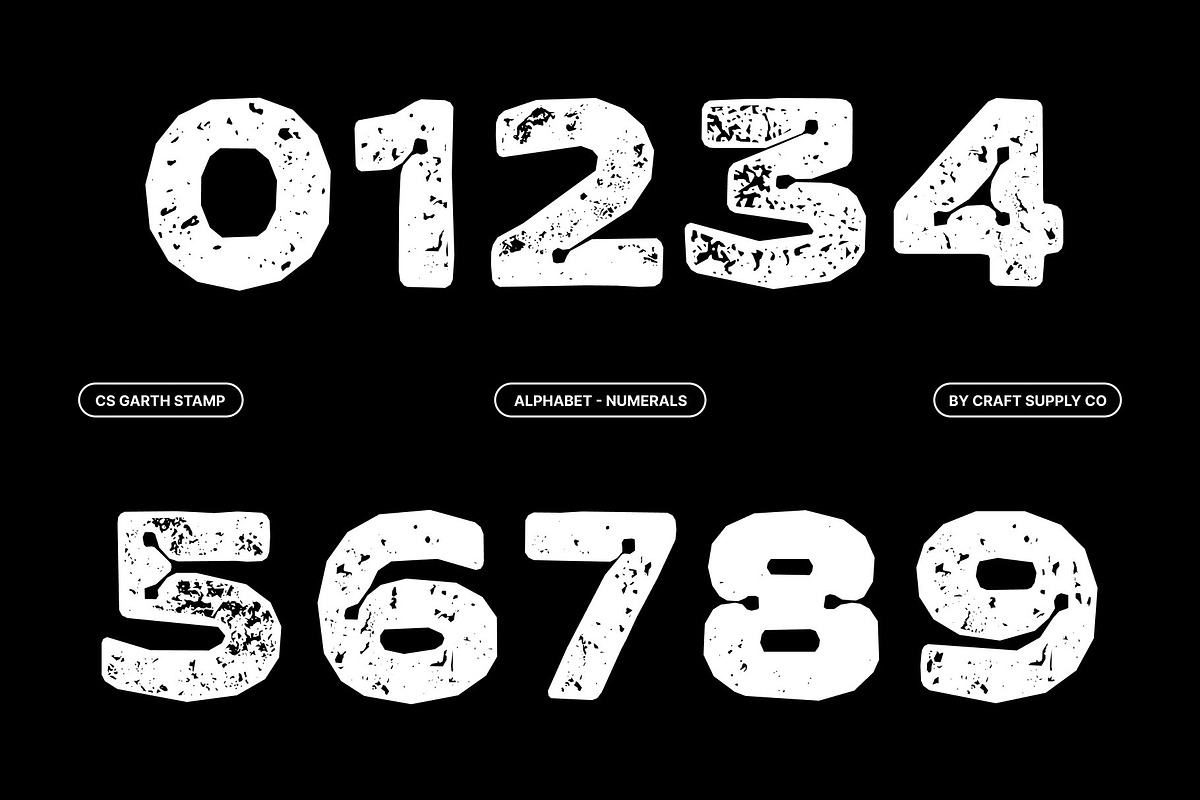 CS Garth Stamp, a Sans Serif Font by Craft Supply Co. (Photo 4 of 8)