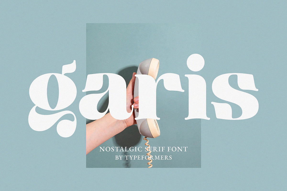 Garis - Nostalgic Serif Font, a Serif Font by Typeformers (Photo 1 of 5)