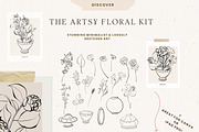 Modern Floral Poster Big Collection, a Texture Illustration by Laras Wonderland (Thumbnail 15 of 27)