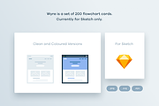 200 Flowchart Cards for Sketch, a Wireframe Template by Petr Knoll (Thumbnail 2 of 5)