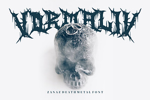 Zanaz - Deathmetal Font