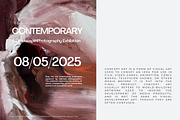 BURGUNDY MODERN EXPRESSIVE ART, a Texture Illustration by identity.ART (Thumbnail 5 of 8)