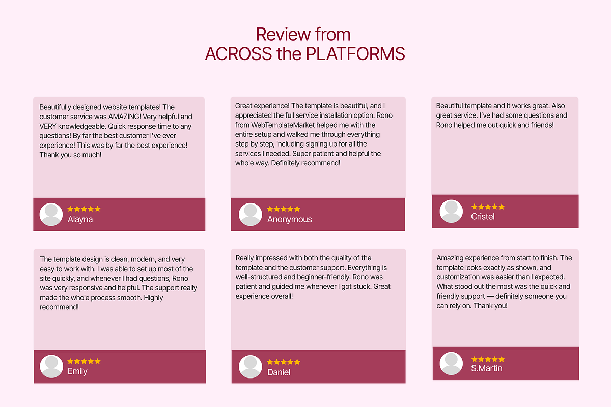 Feminine Coaching Website Template, a WordPress Template by Web Template Market (Photo 7 of 9)
