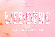 Wedding - Decorative Font, a Symbol Font by AnningArts (Thumbnail 1 of 9)