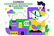 10 Carbon Footprint Reduction, a Technology Illustration by denayunebgt (Thumbnail 1 of 4)