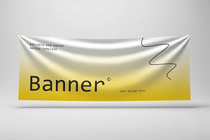Realistic Banner Mockup