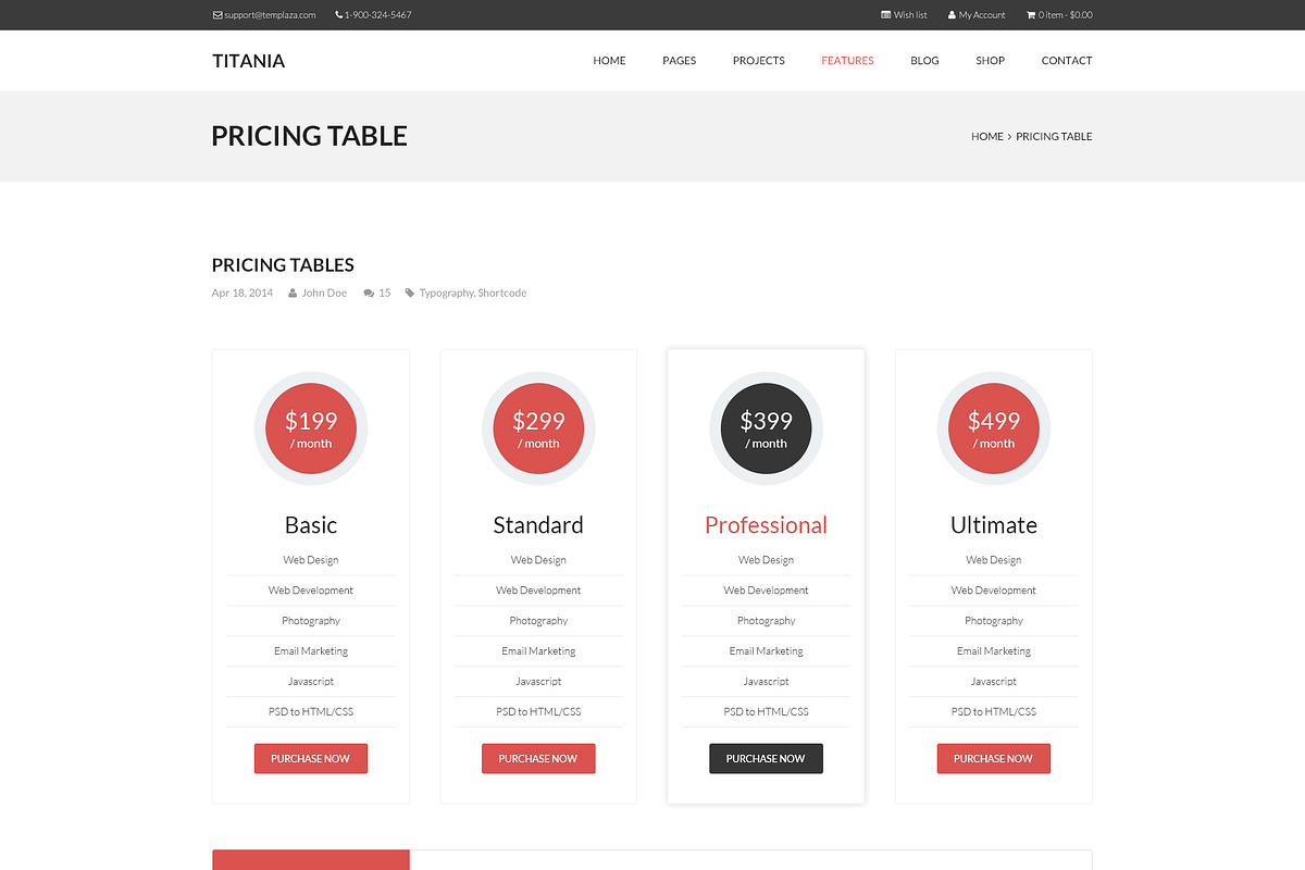 Titania - Multipurpose PSD Template, a Websites & App Template by TemPlaza (Photo 52 of 53)