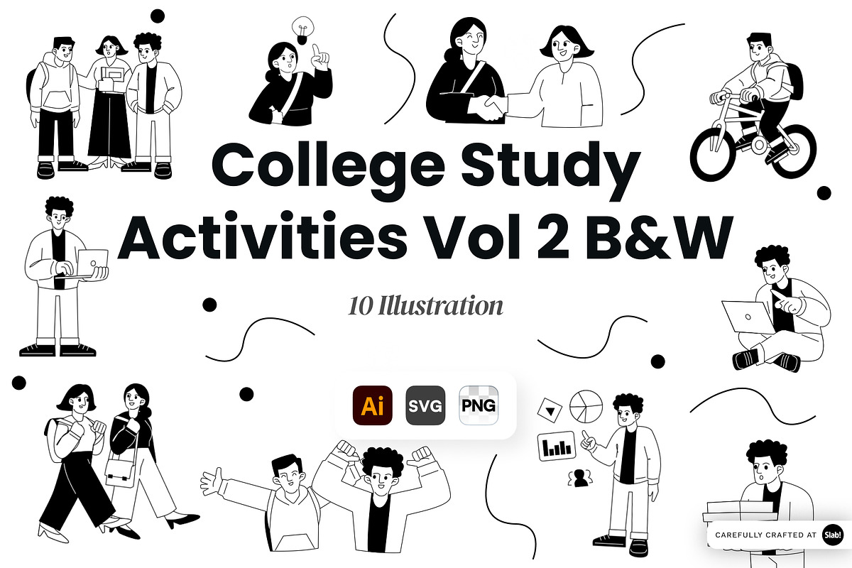 College Study Activities Vol. 2, a Person Illustration by SLAB! Design (Photo 1 of 3)