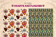 Hearts and Flowers Boho Vintage Set, a Decorative Illustration by Ink Stories (Thumbnail 16 of 24)