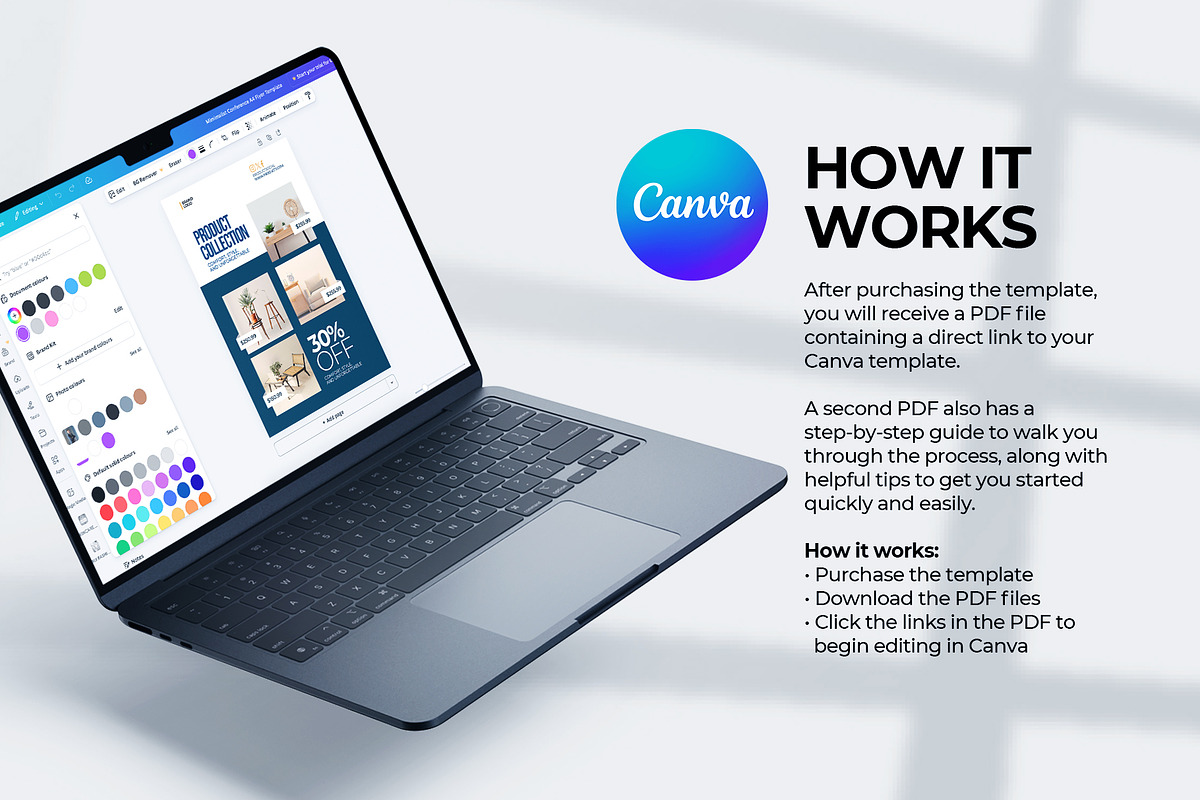 Furniture Flyer Template Canva & PSD, a Flyer Template by Vintage Impressions (Photo 3 of 6)