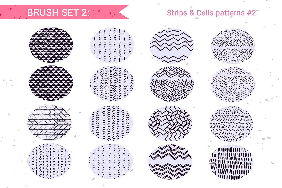 80 hand-drawn patterns for Procreate, a Brush Add-On by Gray Cat Graphics (Photo 10 of 17)