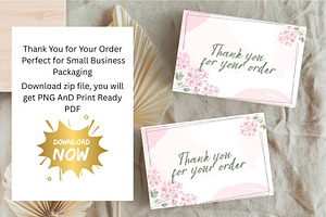 Thank You Card for small Businesses, a Card Template by MS Designer