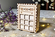 Tic Tac Toe - Laser Cut File, an Object Graphic by VectorPainter (Thumbnail 4 of 18)