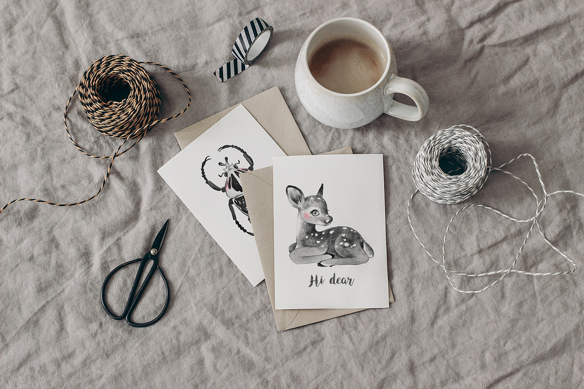 Animal ABC. Alphabet cards, an Animal Illustration by Natali Smolova (Photo 5 of 11)