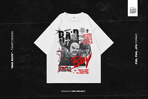 Bad Boys Streetwear T-Shirt Design, an Object Graphic by Cmd Project