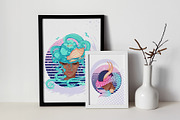 12 Zodiac Girl Hand Drawn Collection, an Illustration by ennona_art (Thumbnail 9 of 11)