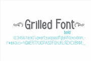 Grilled Font Bold, a Script Font by Fonts & Printables (Thumbnail 2 of 2)