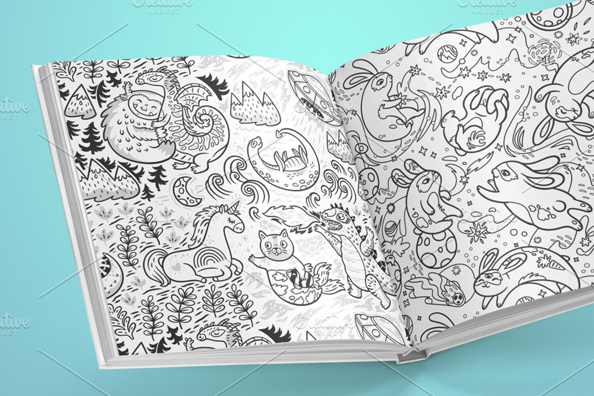 41 Seamless Coloring Patterns, a Pattern Graphic by PenguinHouse (Photo 9 of 12)