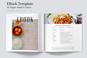 80 Page Canva Recipe Book Template