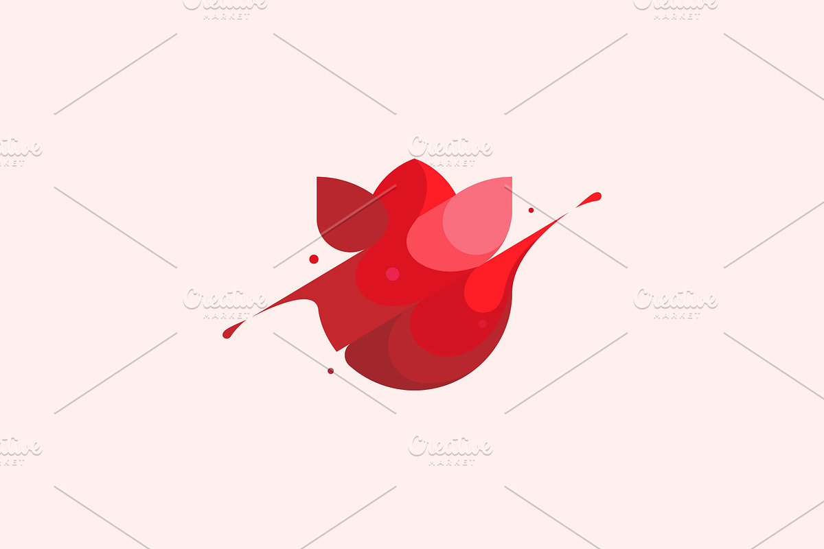 Flower vector logo, a Templates & Theme by Himalia1