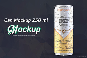Can mockup 250 ml