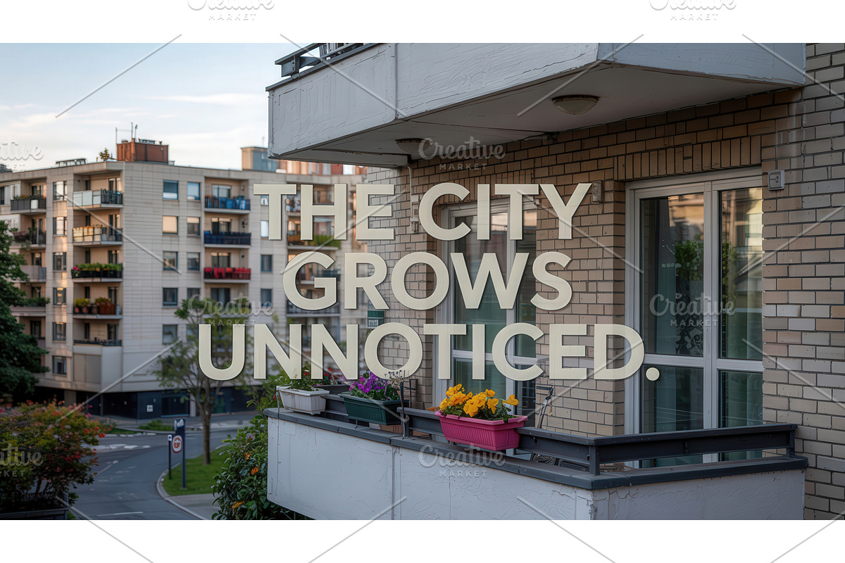 Urban residential buildings with, an Illustration by tilialucida