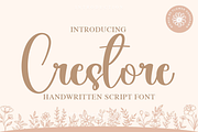 Crestore, a Handwritten Font by InermediaSTUDIO (Thumbnail 1 of 7)