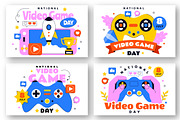 10 Video Game Day Illustration, a Sport Illustration by denayunebgt (Thumbnail 2 of 4)
